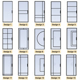 Custom Size Single Hinged Steel Door