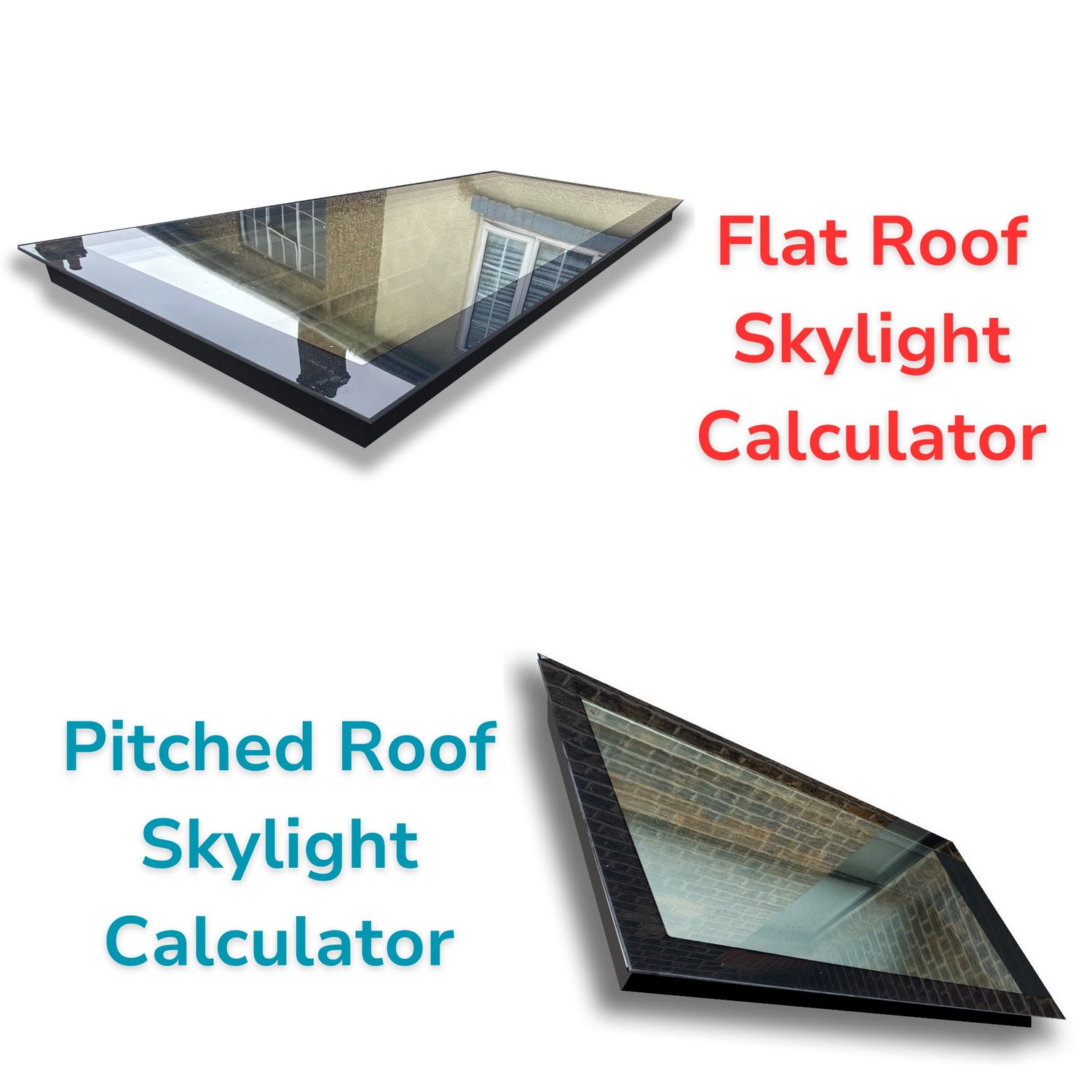 Custom Size Frameless Triple Glazed Flat and Pitched Roof Skylight Onl