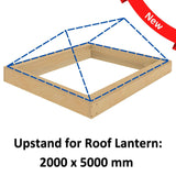 2000 x 5000 mm Insulated Upstand for Roof Lantern.