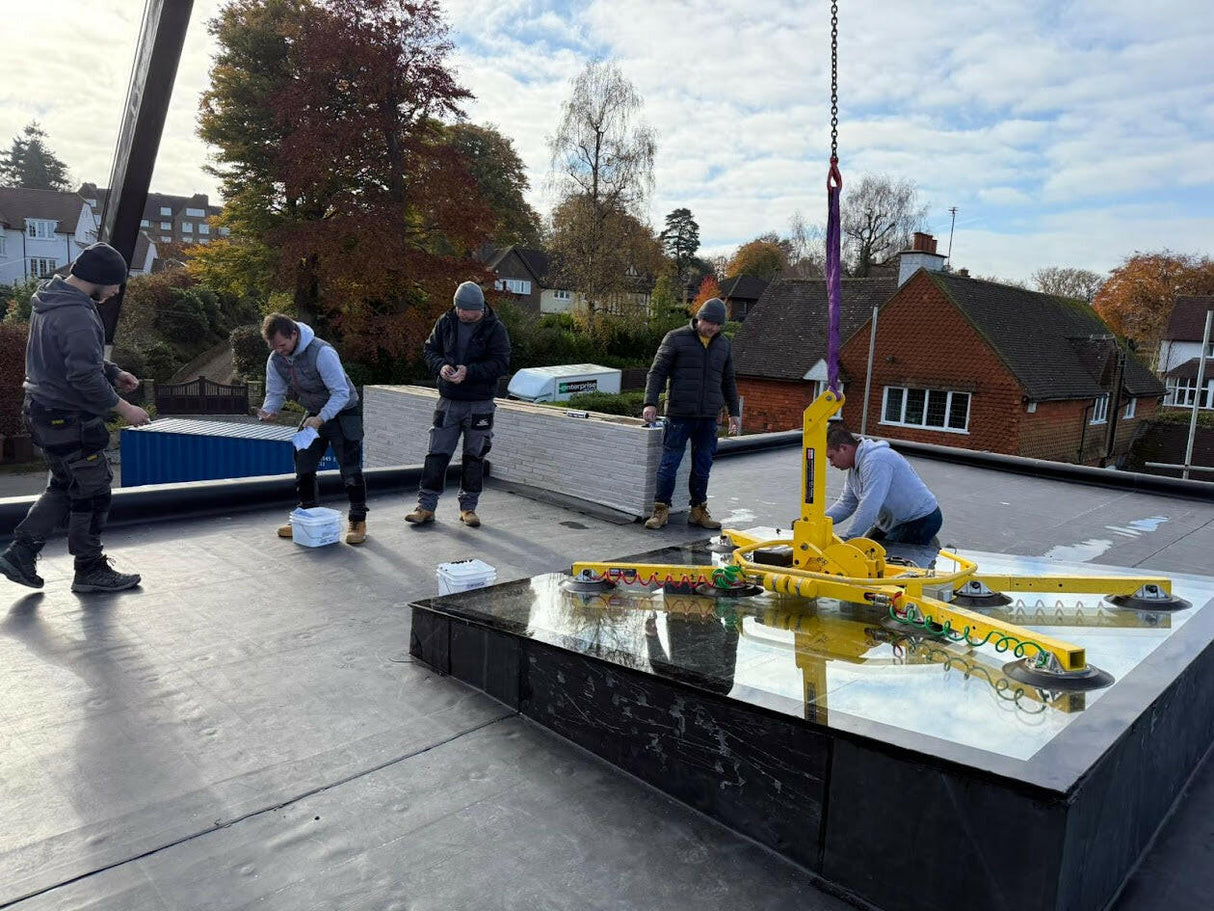 800 x 2500 mm LD Frameless Triple Glazed Flat Roof Skylight.