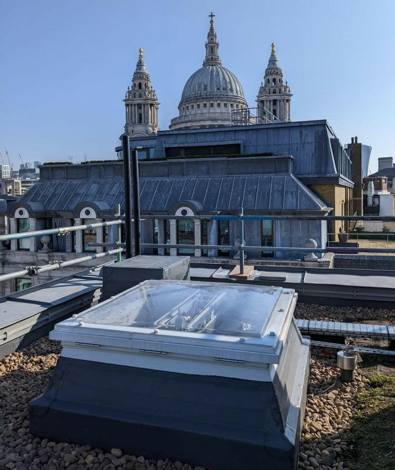 1200 x 1200 mm Smoke Vent Rooflight by Mardome.