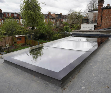 Custom Size Frameless Modular Skylights (Flat / Pitched Roof).