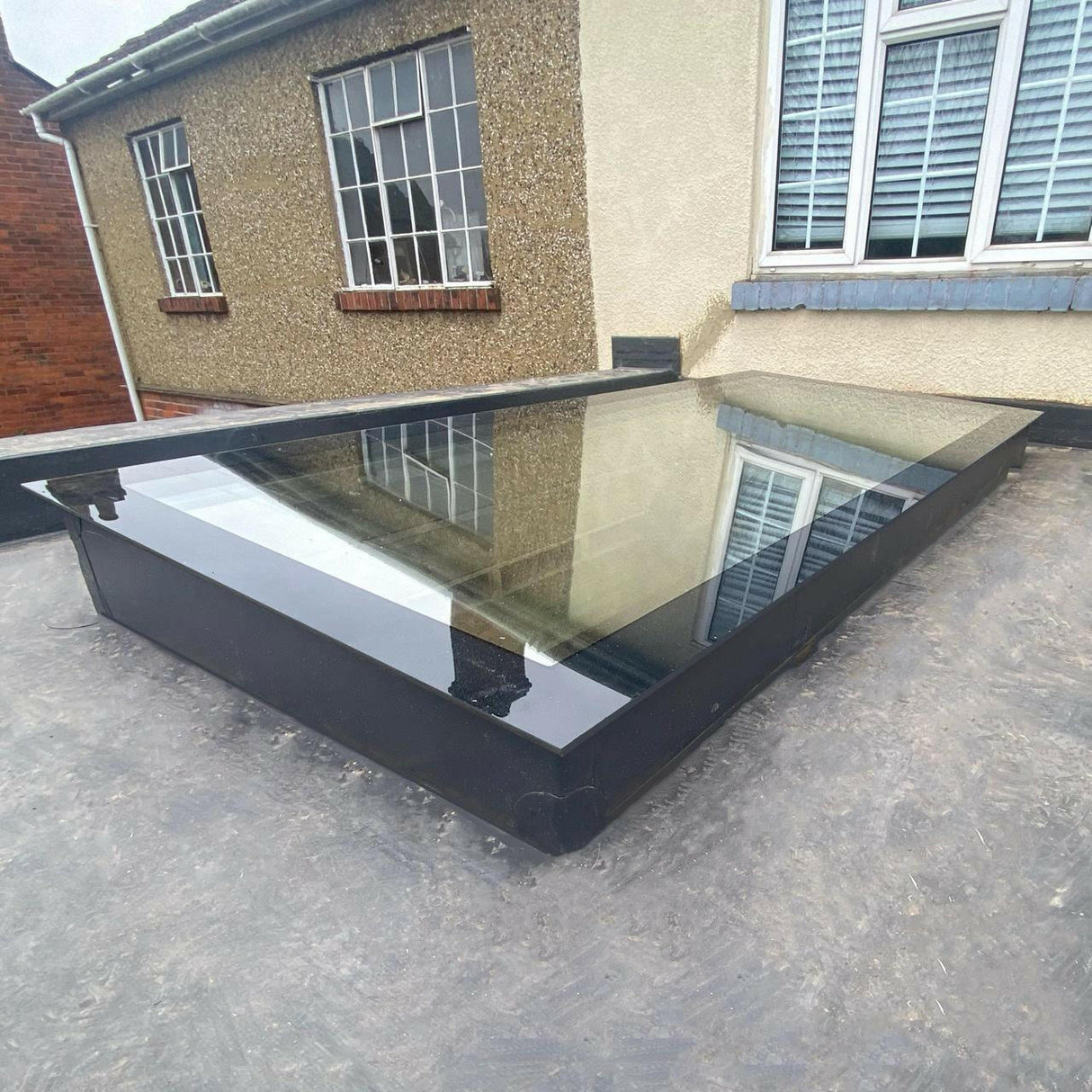 800 x 2500 mm LD Frameless Triple Glazed Flat Roof Skylight.