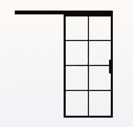 Custom Size Single Sliding Steel Door