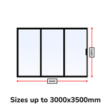 Custom Size 3 Panel Bi-Fold Steel Door