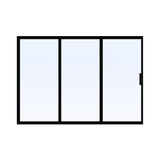 Custom Size 3 Panel Bi-Fold Steel Door
