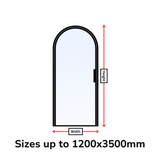 Custom Size Single Arched Steel Door