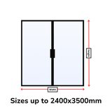 Custom Size Double Hinged Steel Door