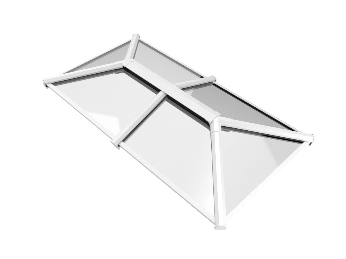 1200 x 2500 mm Stratus Aluminium Roof Lantern Style 2 (Traditional).