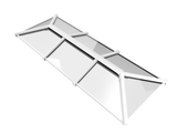 1200 x 3500 mm Stratus Aluminium Roof Lantern Style 3 (Traditional).