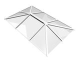 1200 x 2500 mm Stratus Aluminium Roof Lantern Style 5 (Traditional).