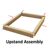 1000 x 2000 mm Insulated Upstand for Roof Lantern.