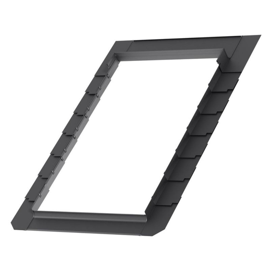 114x70 cm VELUX Pro EDL SK01 1000 Slate Flashing with Insulation | Grey Aluminium Finish