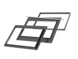 188x118 cm VELUX Pro+ EDLS FFKF06 2000 Slate Flashing with Insulation | Grey Aluminium Finish