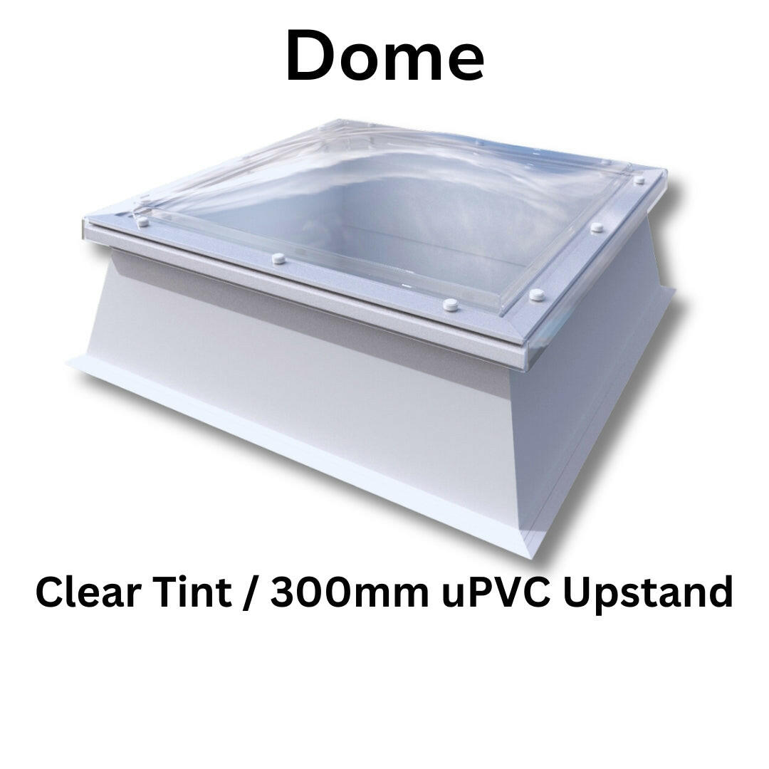 600 x 600 mm Polycarbonate Fixed Dome Rooflight by Mardome Trade.