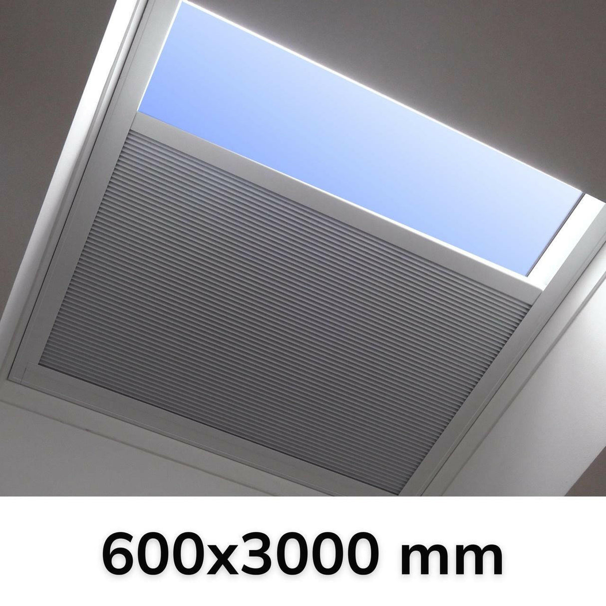 600 x 3000 mm LD Manual Blinds for Flat / Pitched Roof Skylights & Roof Lanterns.
