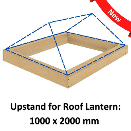 1000 x 2000 mm Insulated Upstand for Roof Lantern.