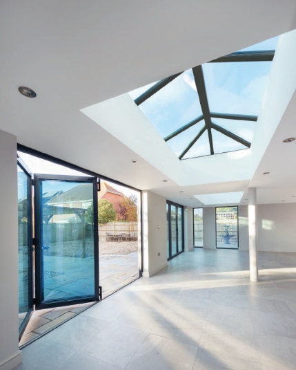 1500 x 5000 mm Stratus Aluminium Roof Lantern Style 7 (Traditional).