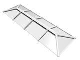 1000 x 5500 mm Stratus Aluminium Roof Lantern Style 6 (Traditional).